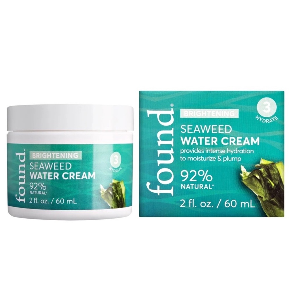 Found Seaweed Water Cream - Brightening - 92% Natural